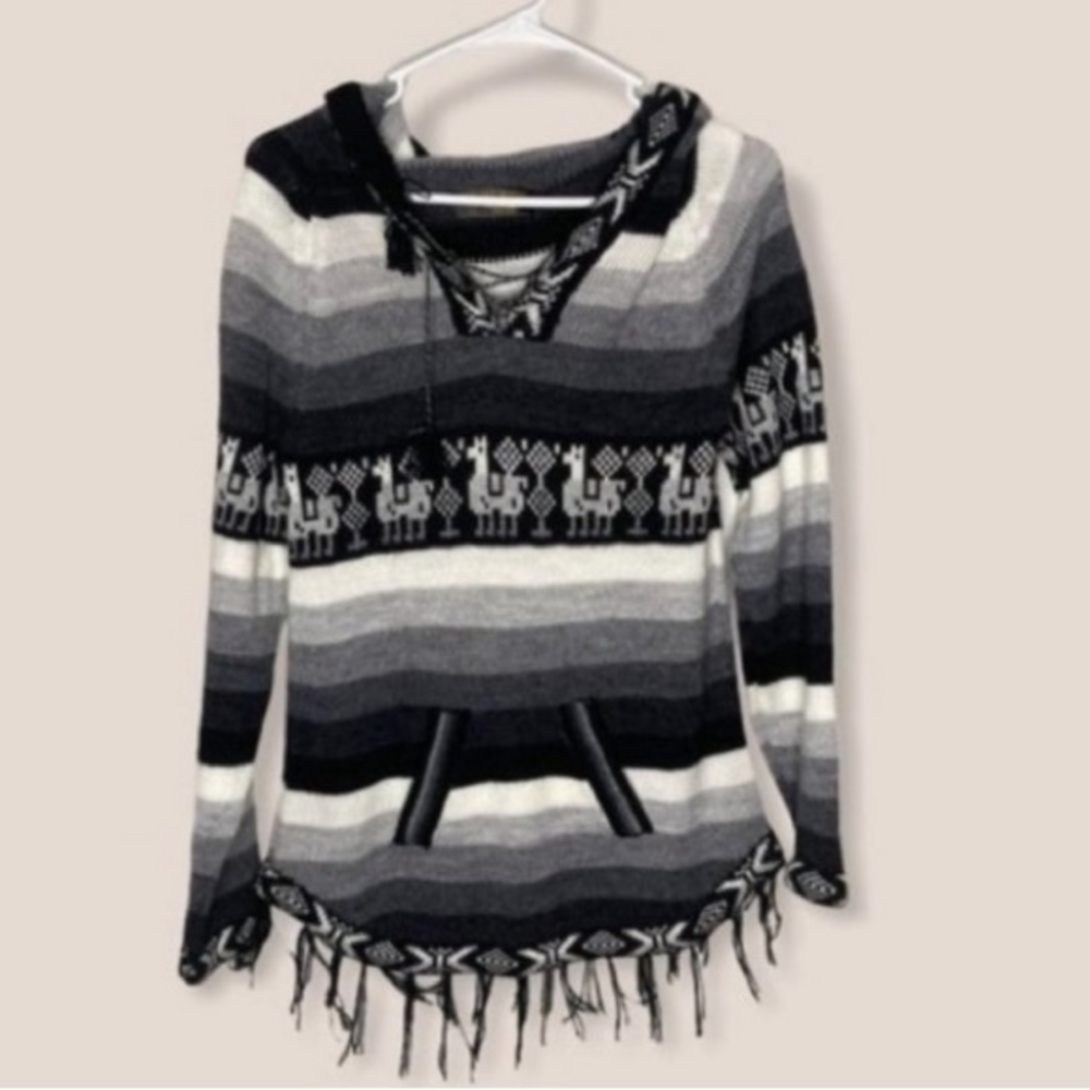 Arte Inca berfass alpaca hooded sweater‎